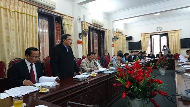 Ủy ban MTTQ  Việt Nam huyện  Đan Phượng tổ chức hội nghị phản biện xã hội để góp ý vào dự thảo báo cáo phát triển kinh tế - xã hội, quốc phòng-an ninh  năm 2018